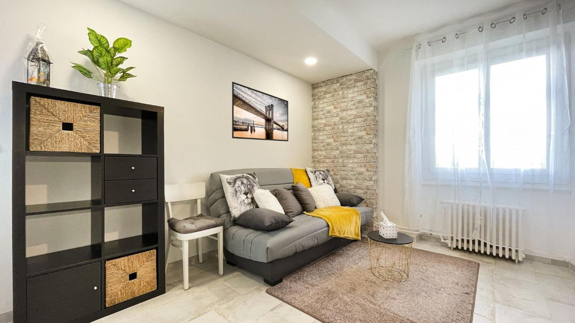 Homey Keola - Parking Prive Gratuit - Aux Portes De Geneve - Au Pied Du Tram - Appartement Avec 1 Chambre Et Un Grand Salon Avec Un Canape-Lit Ambilly Exterior photo