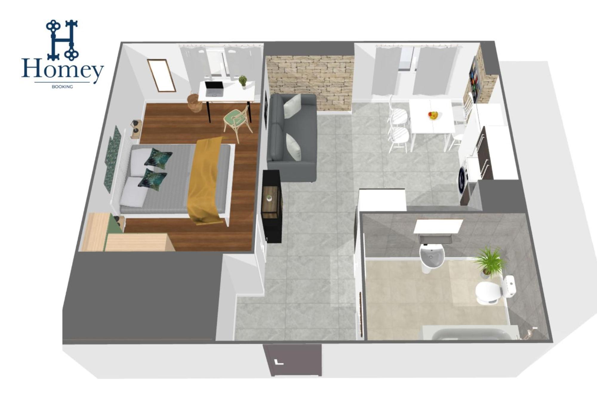 Homey Keola - Parking Prive Gratuit - Aux Portes De Geneve - Au Pied Du Tram - Appartement Avec 1 Chambre Et Un Grand Salon Avec Un Canape-Lit Ambilly Exterior photo
